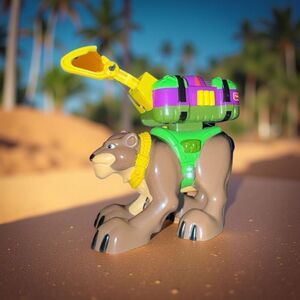 2000 Vintage Fisher Price Rescue Hero’s Wilderness Claude the Mountain Lion